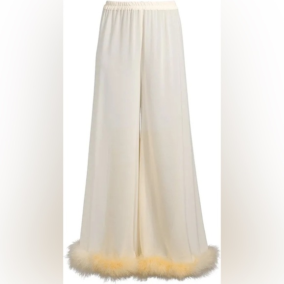 Sleeper Fluffy You Sheer Wide Leg Pants NWT - Picture 4 of 11